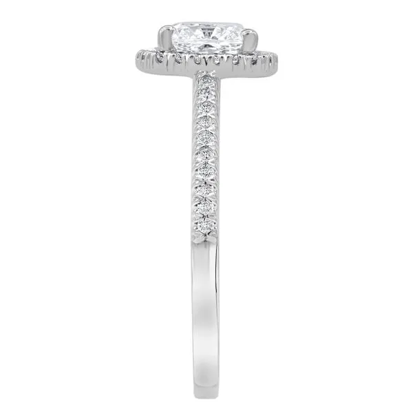 Cushion Cut Halo Set Diamond Engagement Ring in White Gold Image 2 Jeffrey Mann Fine Jewelers, Inc Toledo, OH