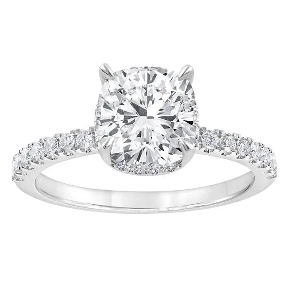 Cushion Cut Halo Bridal Set in White Gold Jeffrey Mann Fine Jewelers, Inc Toledo, OH