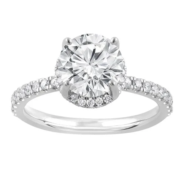 Round Cut Hidden Halo Engagement Ring Jeffrey Mann Fine Jewelers, Inc Toledo, OH