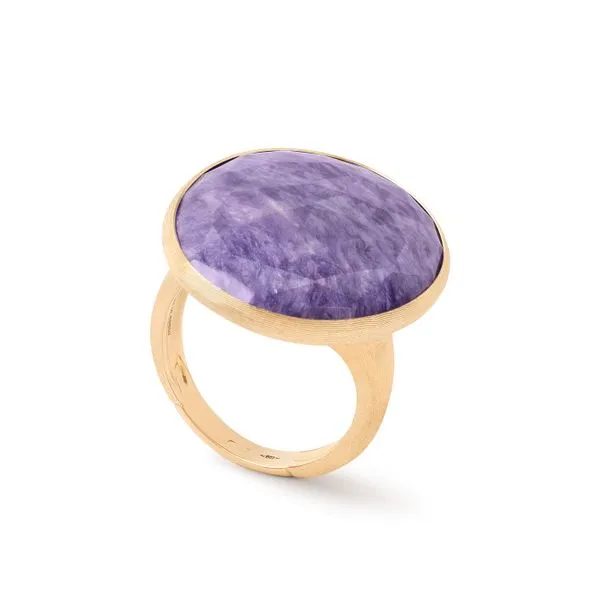 Lunaria Collection Yellow Gold Faceted Chariote Cocktail Ring Jeffrey Mann Fine Jewelers, Inc Toledo, OH