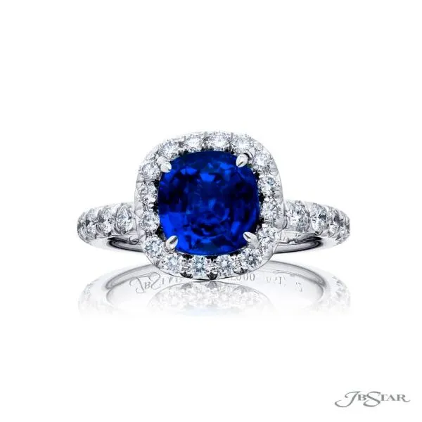 Cushion Cut Sapphire Ring Jeffrey Mann Fine Jewelers, Inc Toledo, OH