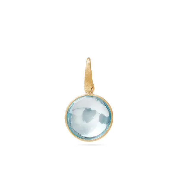 Jaipur Collection Yellow Gold Blue Topaz Charm Image 2 Jeffrey Mann Fine Jewelers, Inc Toledo, OH