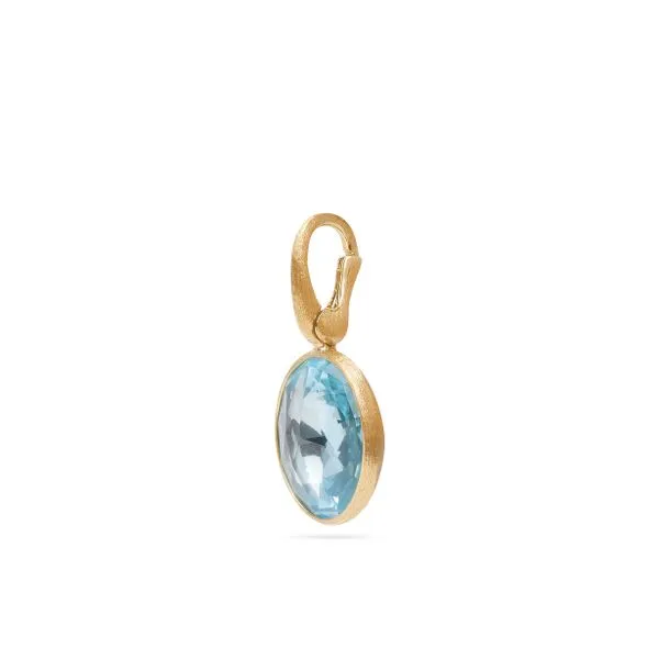 Jaipur Collection Yellow Gold Blue Topaz Charm Image 3 Jeffrey Mann Fine Jewelers, Inc Toledo, OH