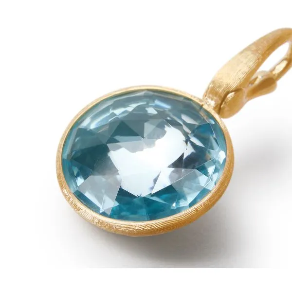 Jaipur Collection Yellow Gold Blue Topaz Charm Jeffrey Mann Fine Jewelers, Inc Toledo, OH