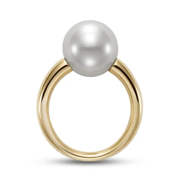 11.5-12MM Freshwater Pearl Ring in Yellow Gold Image 4 Jeffrey Mann Fine Jewelers, Inc Toledo, OH