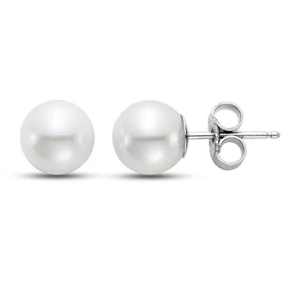 9.5-10MM Pearl Stud Earrings in White Gold Jeffrey Mann Fine Jewelers, Inc Toledo, OH