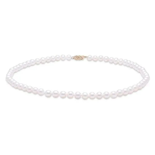 6.5-7MM Freshwater Pearl Necklace with White Gold Clasp Image 2 Jeffrey Mann Fine Jewelers, Inc Toledo, OH