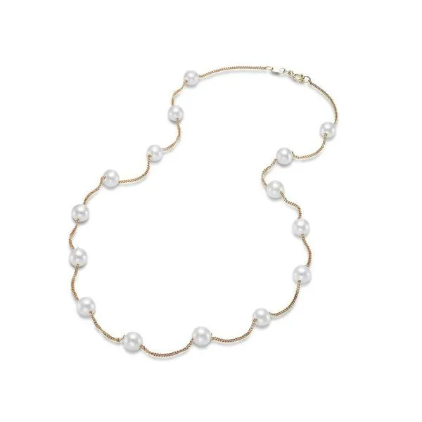 5.5-6MM Tin Cup Pearl Necklace in Yellow Gold Jeffrey Mann Fine Jewelers, Inc Toledo, OH