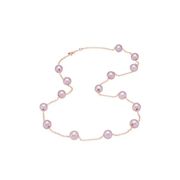 5.5-6MM Rose Gold Pink Pearl Necklace Jeffrey Mann Fine Jewelers, Inc Toledo, OH