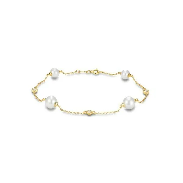 5-7.5MM Tin Cup Pearl Bracelet with Diamond Accents Jeffrey Mann Fine Jewelers, Inc Toledo, OH