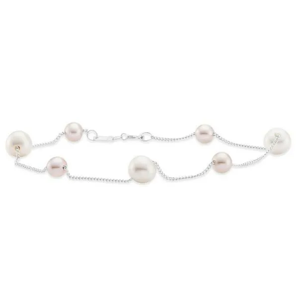 Multicolor Pink and White Pearl Tin Cup Bracelet Jeffrey Mann Fine Jewelers, Inc Toledo, OH