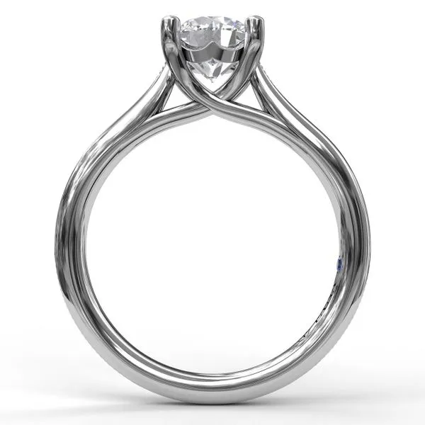 White Gold Cathedral Mounting with Miligrain Accent Image 3 Jeffrey Mann Fine Jewelers, Inc Toledo, OH