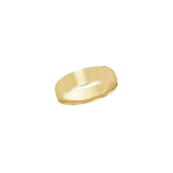 6mm Wedding Band in Yellow Gold High Polish Satin Finish Jeffrey Mann Fine Jewelers, Inc Toledo, OH