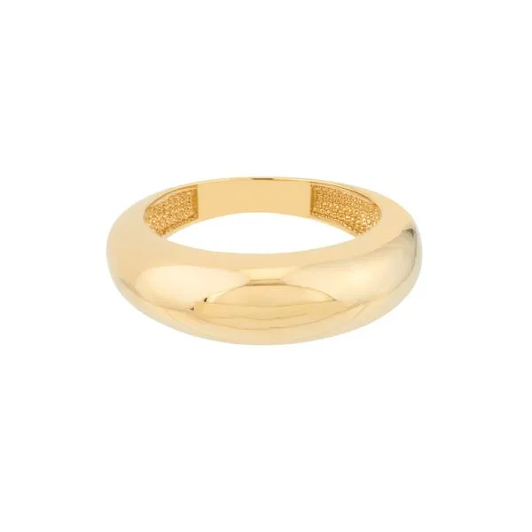 Yellow Gold Wide Domed Band Ring Jeffrey Mann Fine Jewelers, Inc Toledo, OH