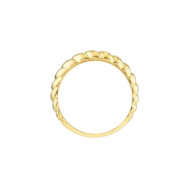 Yellow Gold Ribbed Polished Ring Image 4 Jeffrey Mann Fine Jewelers, Inc Toledo, OH
