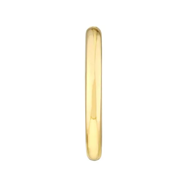 Yellow Gold Open Tube Hoop Earrings Image 3 Jeffrey Mann Fine Jewelers, Inc Toledo, OH