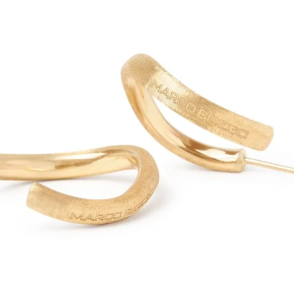 Jaipur Collection Yellow Gold Hoop Earrings Image 3 Jeffrey Mann Fine Jewelers, Inc Toledo, OH