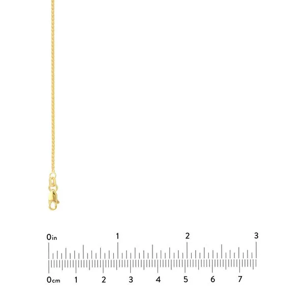 1.25mm Round Wheat Chain with Lobster Claw Clasp in Yellow Gold Image 5 Jeffrey Mann Fine Jewelers, Inc Toledo, OH