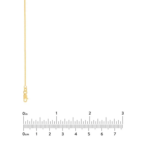 1.05mm Round Wheat Chain with Lobster Claw Clasp in Yellow Gold Image 5 Jeffrey Mann Fine Jewelers, Inc Toledo, OH