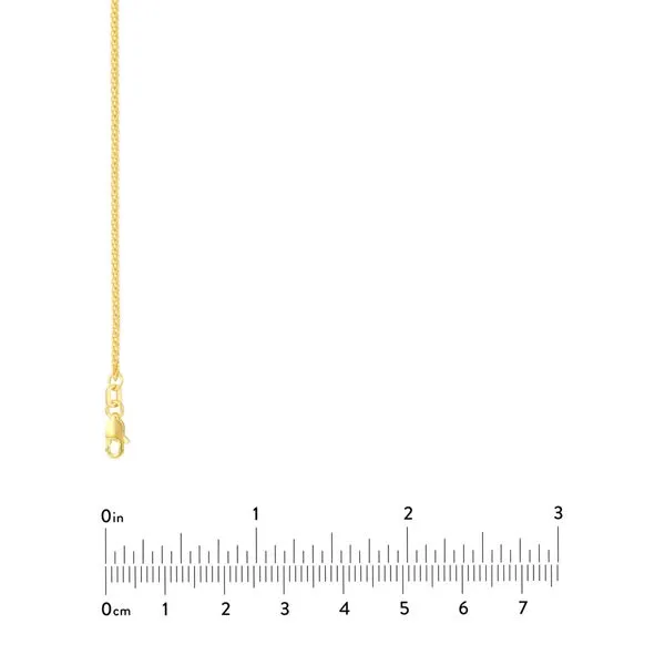 1.50mm Round Wheat Chain with Lobster Claw Clasp in Yellow Gold Image 5 Jeffrey Mann Fine Jewelers, Inc Toledo, OH