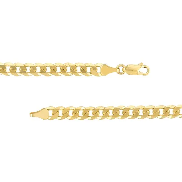 Yellow Gold 5.7mm Tight Cuban Necklace Image 4 Jeffrey Mann Fine Jewelers, Inc Toledo, OH