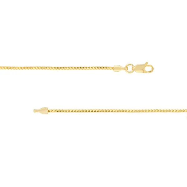 Yello Gold Round Franco Chain with Lobster Claw Clasp Image 4 Jeffrey Mann Fine Jewelers, Inc Toledo, OH