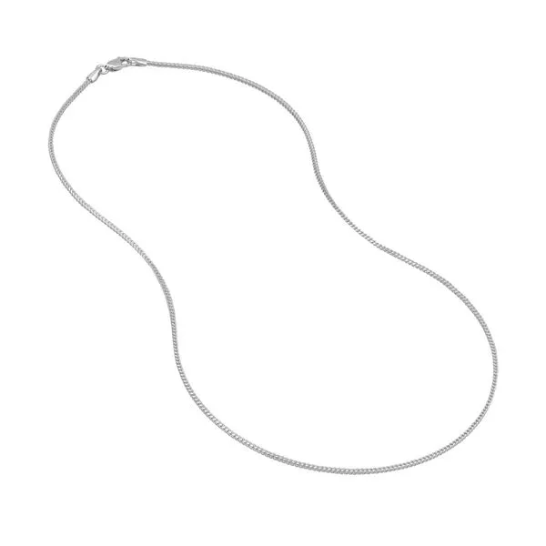 1.20mm Round Franco Chain in White Gold Image 3 Jeffrey Mann Fine Jewelers, Inc Toledo, OH