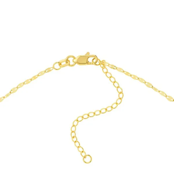 Yellow Gold Circle Station Fancy Cut Adjustable Necklace Image 4 Jeffrey Mann Fine Jewelers, Inc Toledo, OH
