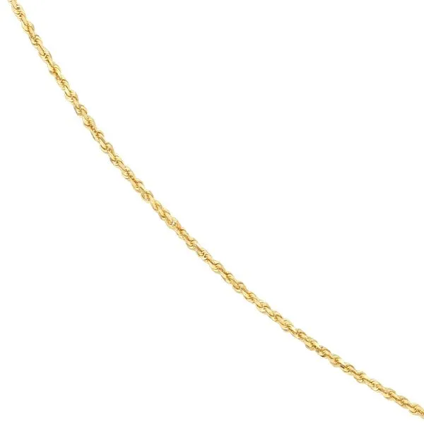 1.80mm Diamond Cut Rope Chain in Yellow Gold Image 3 Jeffrey Mann Fine Jewelers, Inc Toledo, OH