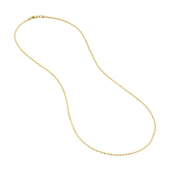 1.80mm Diamond Cut Rope Chain in Yellow Gold Image 4 Jeffrey Mann Fine Jewelers, Inc Toledo, OH