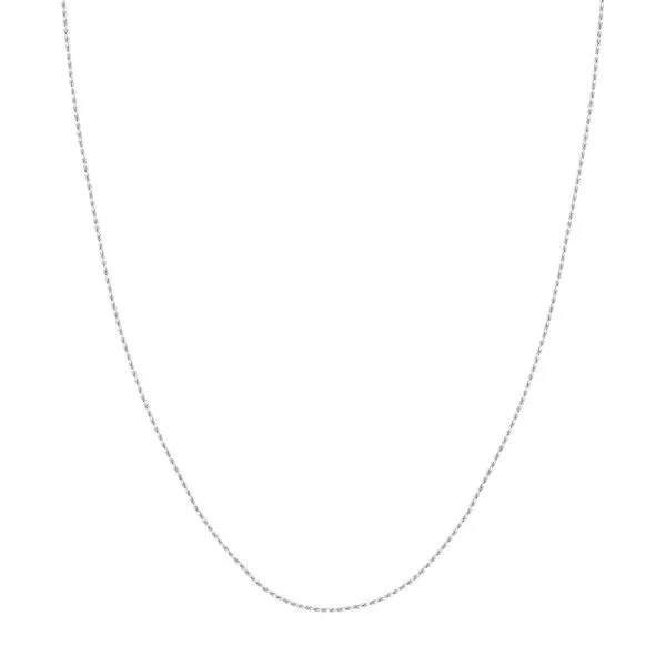 White Gold Rope Chain with Lobster Claw Clasp Jeffrey Mann Fine Jewelers, Inc Toledo, OH
