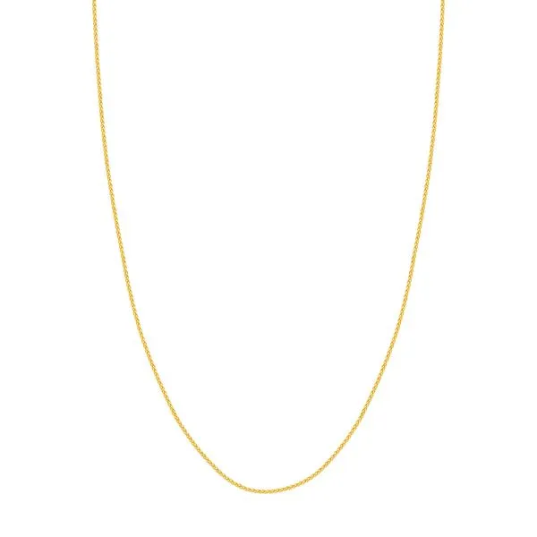 Yellow Gold Round Wheat Chain with Lobster Claw Clasp Jeffrey Mann Fine Jewelers, Inc Toledo, OH