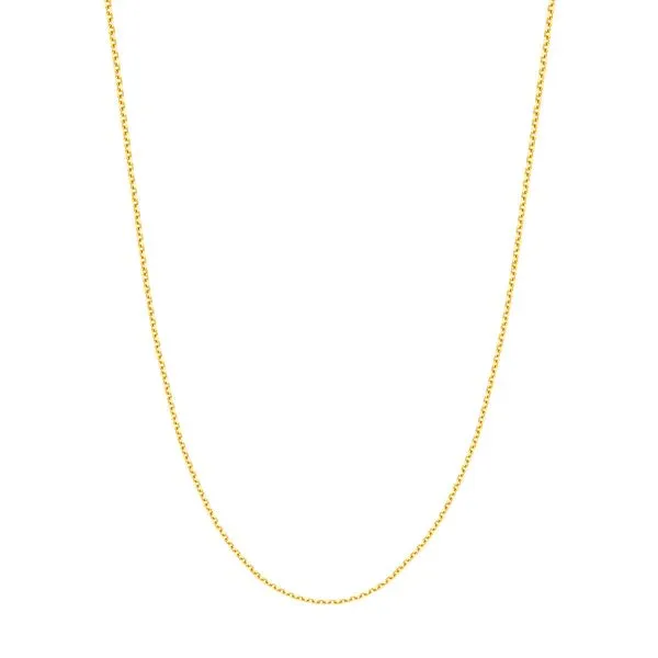 18 Inch 1.50mm Diamond Cut Cable Chain in White Gold Jeffrey Mann Fine Jewelers, Inc Toledo, OH