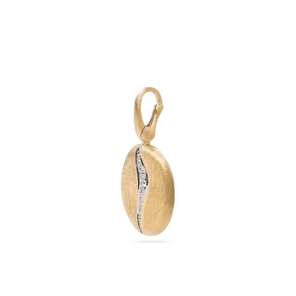 Jaipur Collection Yellow Gold Diamond Disc Pendant Image 3 Jeffrey Mann Fine Jewelers, Inc Toledo, OH