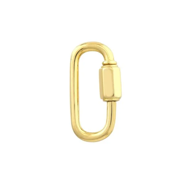 Yellow Gold Oval Clasp with Hexagon Twist Closure Image 2 Jeffrey Mann Fine Jewelers, Inc Toledo, OH