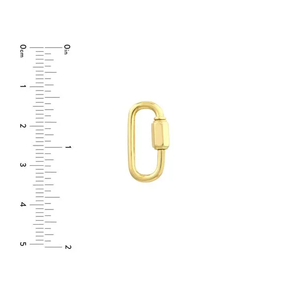 Yellow Gold Oval Clasp with Hexagon Twist Closure Image 5 Jeffrey Mann Fine Jewelers, Inc Toledo, OH