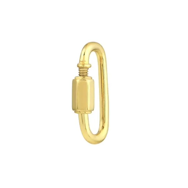 Yellow Gold Oval Clasp with Hexagon Twist Closure Image 3 Jeffrey Mann Fine Jewelers, Inc Toledo, OH