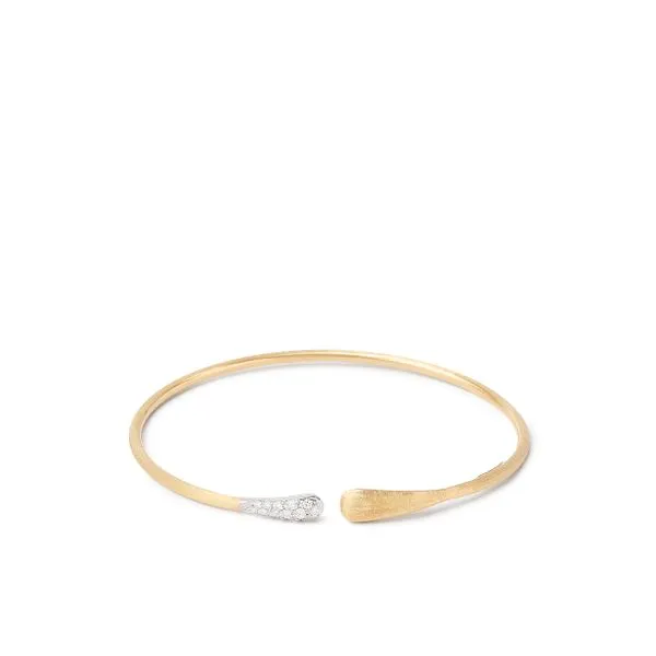 Lucia Collection Yellow Gold Flex Fit Diamond Bangle Bracelet Image 2 Jeffrey Mann Fine Jewelers, Inc Toledo, OH