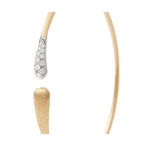 Lucia Collection Yellow Gold Flex Fit Diamond Bangle Bracelet Image 3 Jeffrey Mann Fine Jewelers, Inc Toledo, OH