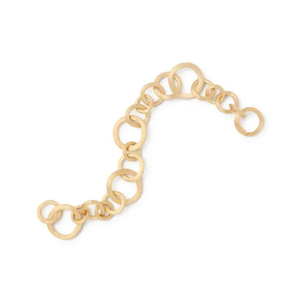 Jaipur Collection Yellow Gold Circle Link Bracelet Image 2 Jeffrey Mann Fine Jewelers, Inc Toledo, OH