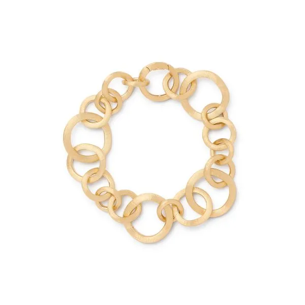 Jaipur Collection Yellow Gold Circle Link Bracelet Jeffrey Mann Fine Jewelers, Inc Toledo, OH