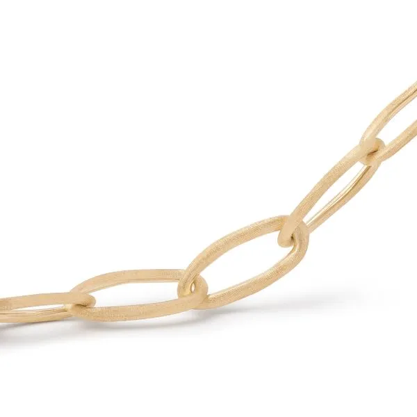 Jaipur Collection Yellow Gold Satin Finish Oval Link Bracelet Image 3 Jeffrey Mann Fine Jewelers, Inc Toledo, OH