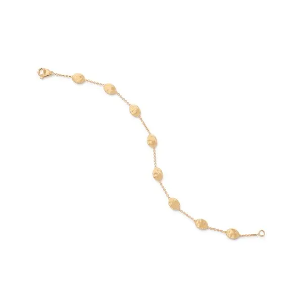 Siviglia Collection Yellow Gold Oval Bead Bracelet Image 3 Jeffrey Mann Fine Jewelers, Inc Toledo, OH