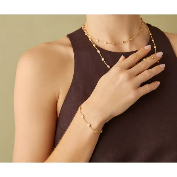 Siviglia Collection Yellow Gold Oval Bead Bracelet Image 4 Jeffrey Mann Fine Jewelers, Inc Toledo, OH