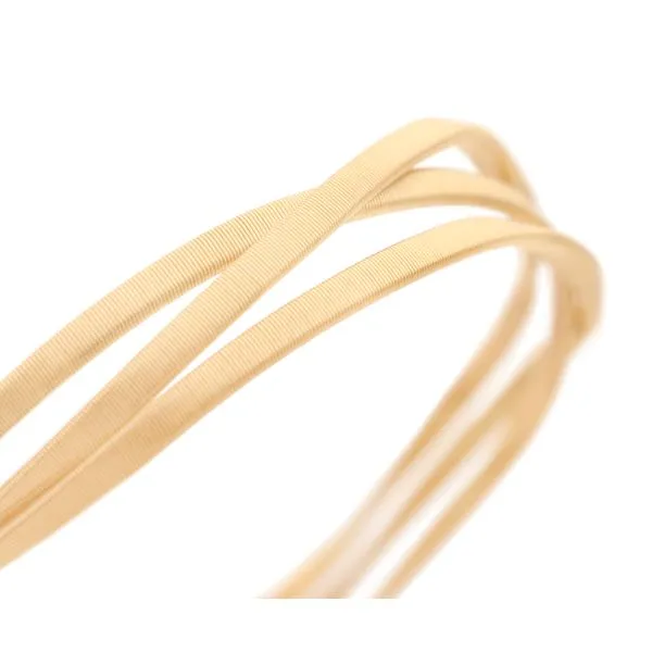 Marrakech Collection Three Strand Coil Bracelet in Yellow Gold Image 2 Jeffrey Mann Fine Jewelers, Inc Toledo, OH