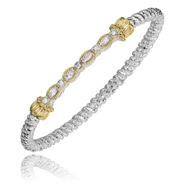 Nine Bezel Alternating Marquise and Round Diamond Station Bangle Bracelet Jeffrey Mann Fine Jewelers, Inc Toledo, OH