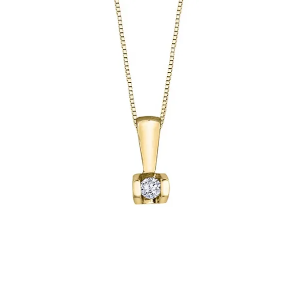 10K Yellow Gold Diamond Necklace 0.04CTW. Jewellery Plus Summerside, PE