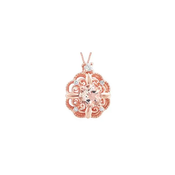 10K Rose Gold Gemstone Pendant 0.02CTW. Jewellery Plus Summerside, PE