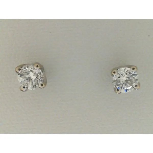 Diamond Solitaire Earrings