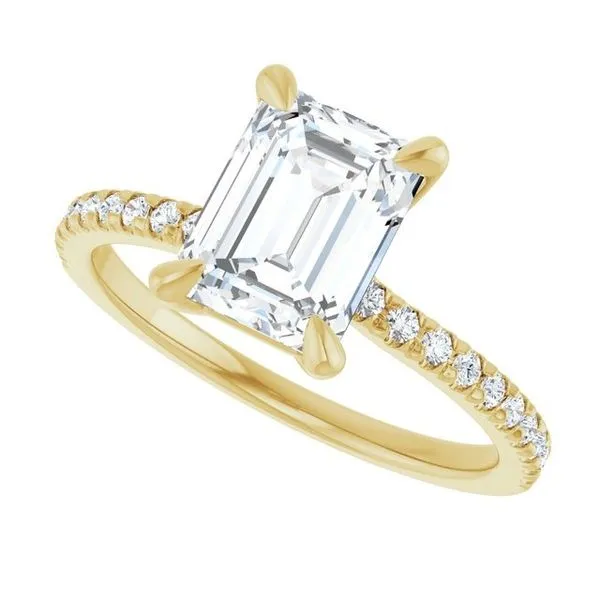 14K Yellow Gold Engagement Ring Image 2 JF Jones Jewelers Rochester, NY